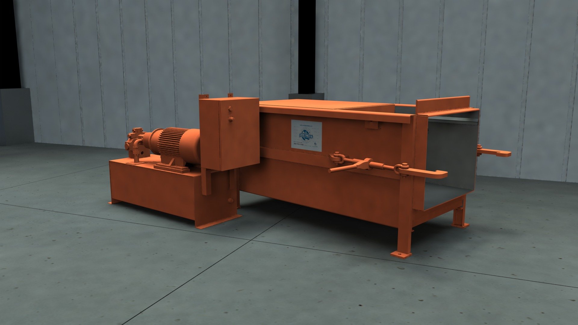 Sebright Products Model AP-2430 apartment compactor
