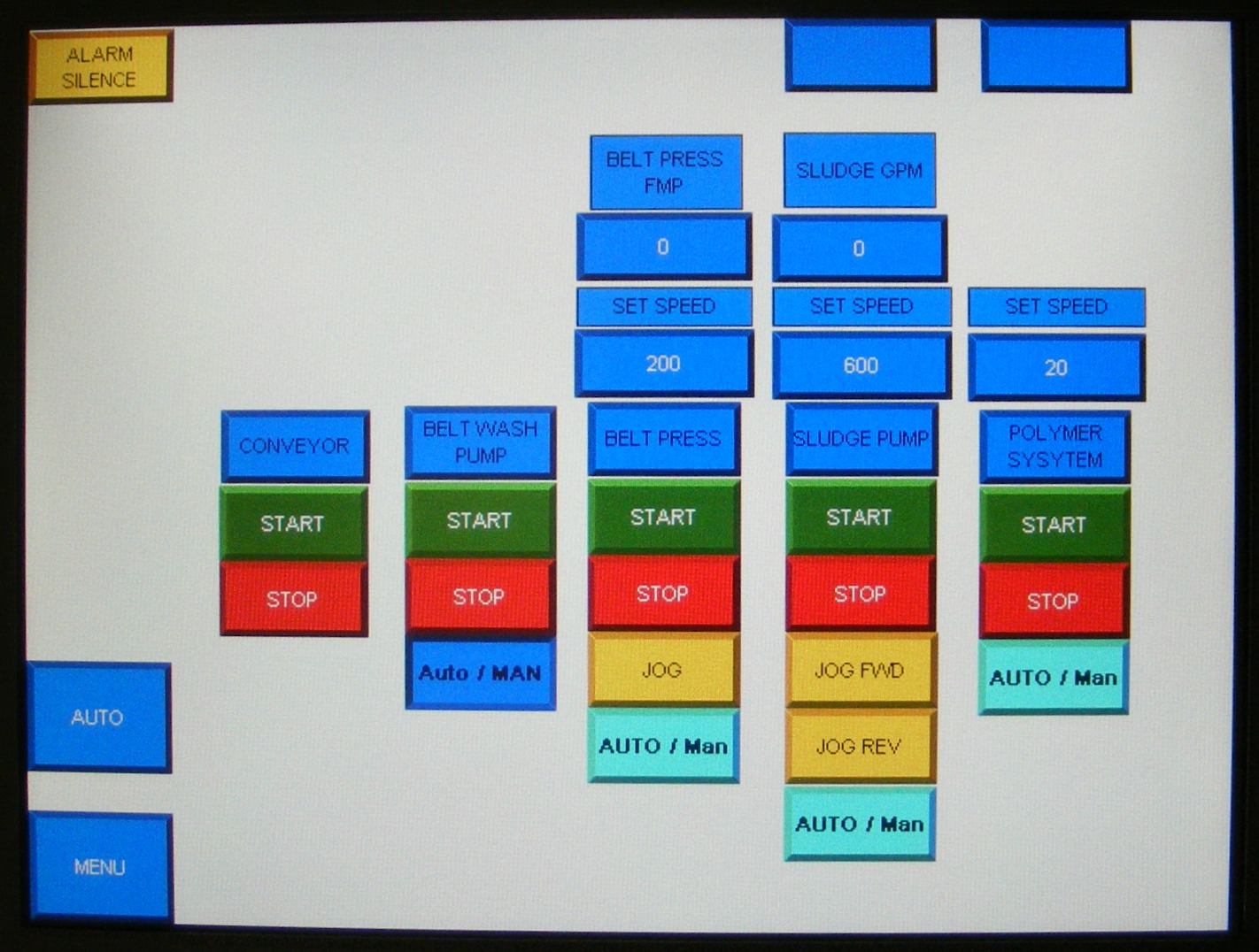 Touch Screen Belt Filter Press Touch Screen