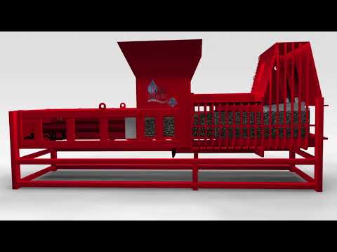 High Density Exturder Animation - wet waste recycling