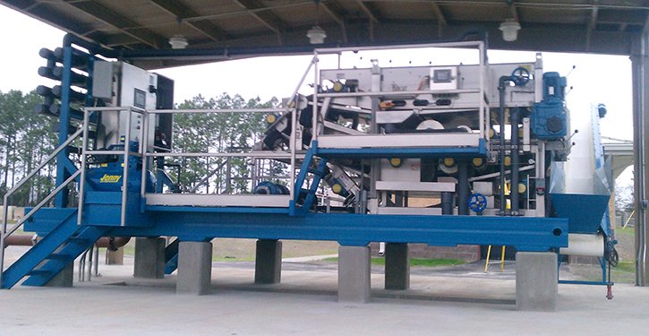 Skid mounted belt filter presses